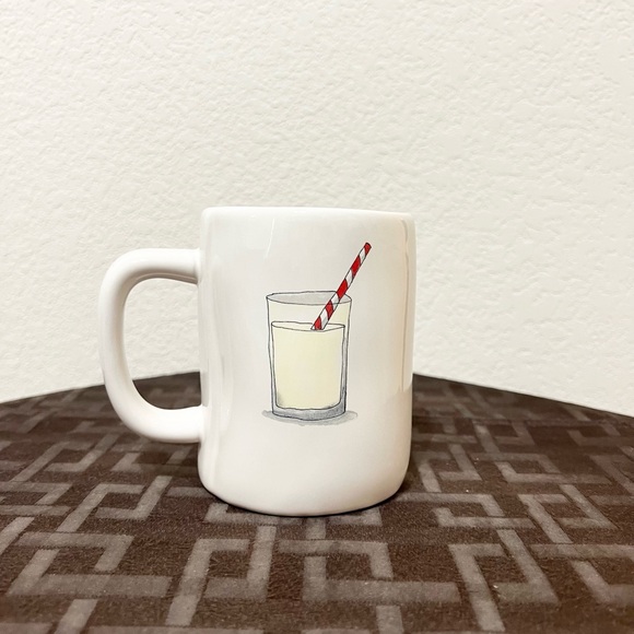 Rae Dunn SANTA’S COOKIES cellar and MILK FOR SANTA mug - Picture 6 of 9